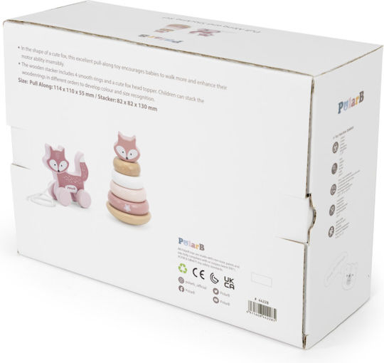 Viga Toys Παιχνίδι Πυραμίδα από Ξύλο για 18+ Μηνών
