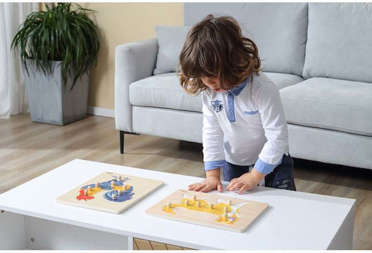 Lemnos Puzzle pentru Copii cu Îmbinări Viga Toys