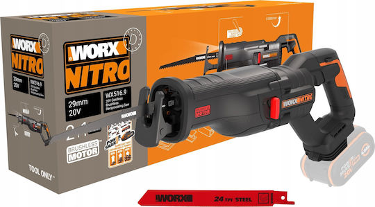 Worx Reciprocating Saw 20V Solo Brushless WX516.9