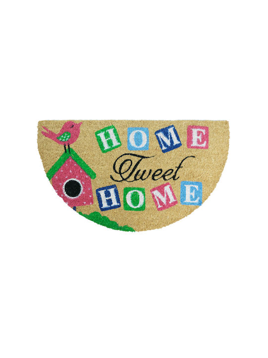 San Lorentzo Entrance Mat Semicircular Multicolour 40x70cm