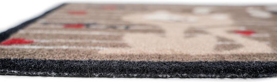 Sdim Covor de Intrare Mochetă cu Suport Antiderapant Ambiance 977 Dog & Cat Gri 40x60buc Grosime 8mm