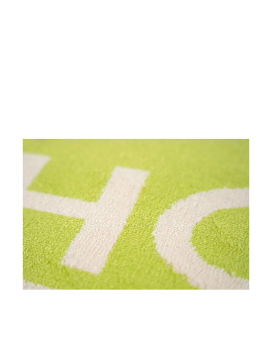 Sdim Covor de Intrare Mochetă cu Suport Antiderapant Fashion Home Verde lămâie 40x67buc Grosime 12mm