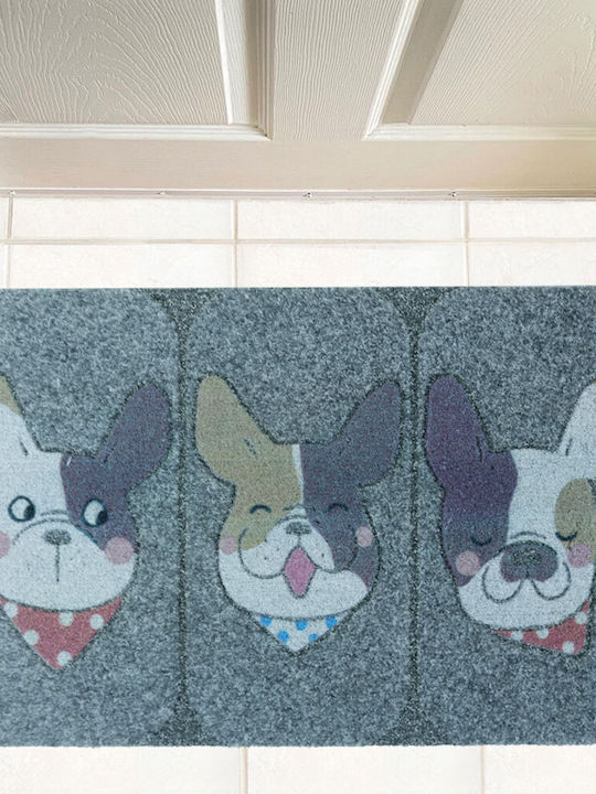 San Lorentzo Entrance Mat Anti-slip Dogwink Gray 40x60cm