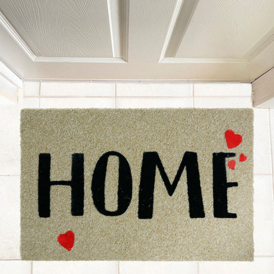 San Lorentzo Covor de Intrare din Cocos Love Home Bej 45x75buc