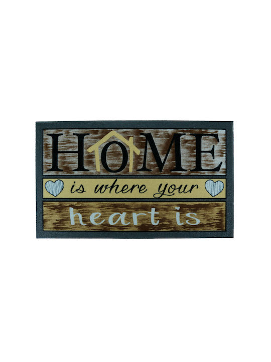 San Lorentzo Entrance Mat Carpet with Anti-slip Backing I Wonder Ecru 40x70cm