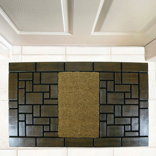 San Lorentzo Covor de Intrare Mochetă Brick Gri 45x75buc