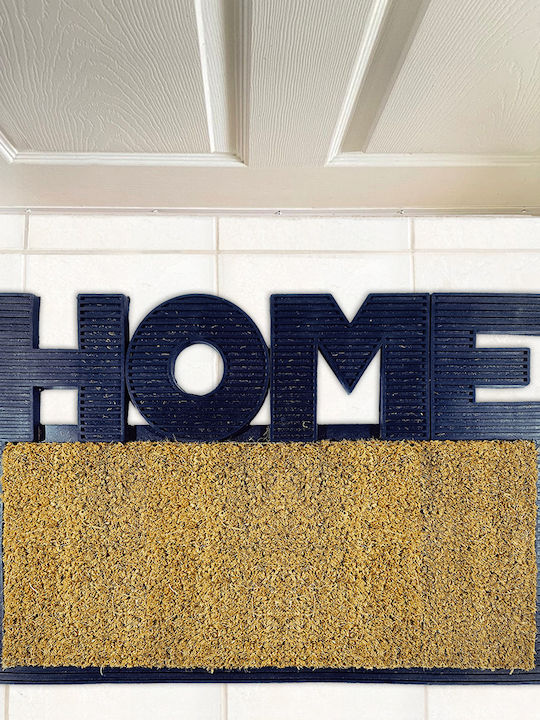 San Lorentzo Entrance Mat made of Coir with Anti-slip Backing Homeplace Coffee 40x60cm