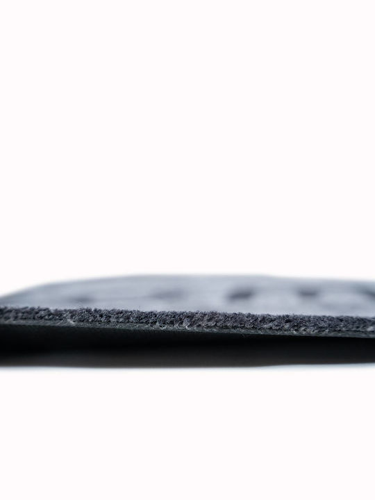 Sdim Entrance Mat Oval Carpet with Anti-slip Backing Prestige 005 Home Black / Grey 50x75cm