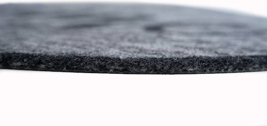 Sdim Fußmatte Oval Teppich mit rutschfester Unterlage Prestige 005 Home Black / Grey 50x75cm