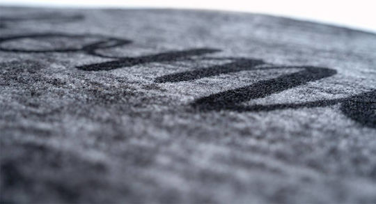 Sdim Fußmatte Oval Teppich mit rutschfester Unterlage Prestige 005 Home Black / Grey 50x75cm