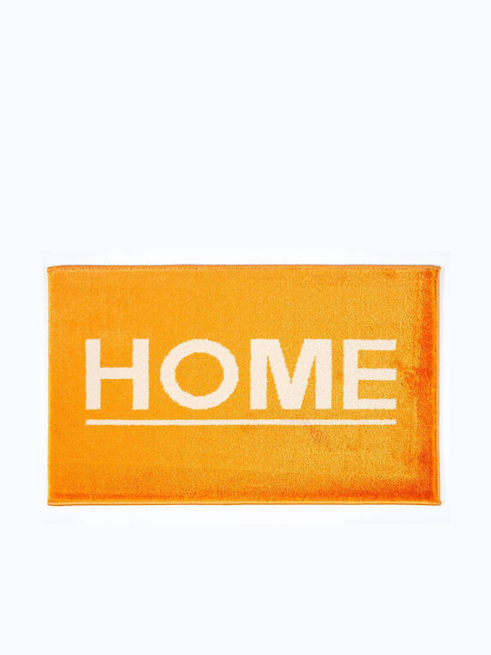 Sdim Covor de Intrare Mochetă cu Suport Antiderapant Fashion Home Portocaliu 40x67buc Grosime 12mm
