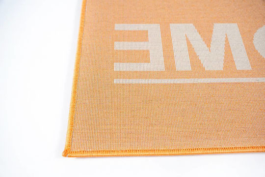 Sdim Entrance Mat Carpet with Anti-slip Backing Fashion Home Orange 40x67cm Thickness 12mm