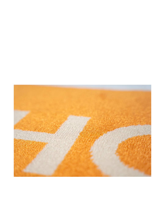 Sdim Covor de Intrare Mochetă cu Suport Antiderapant Fashion Home Portocaliu 40x67buc Grosime 12mm