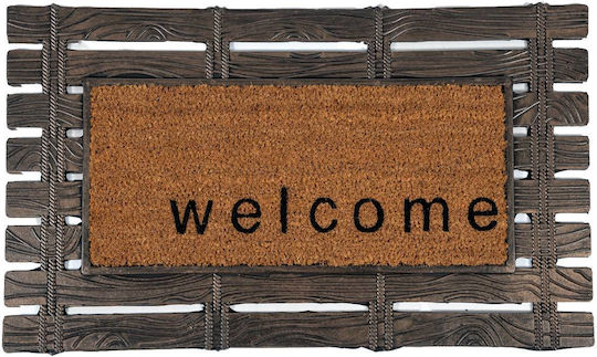 Sdim Πατάκι Εισόδου από Κοκοφοίνικα Barracuda Welcome 002 Καφέ 45x75εκ. 158-4575-002 Καφέ