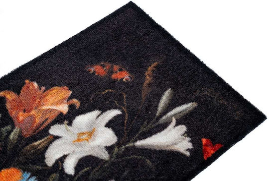 Sdim Eingangsmatte Teppich Rutschfeste Rückseite Vision 910 Fröhliche Blumen 40x80cm Dicke 8mm