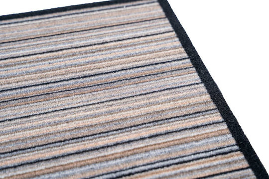 Sdim Eingangsmatte Teppich Rutschfeste Unterseite Impression 867 Linien Cappuccino 40x60cm Dicke 5mm