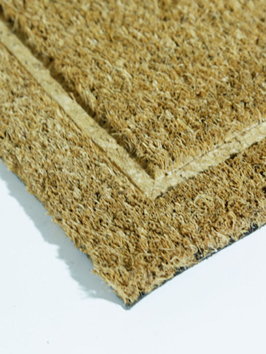 San Lorentzo Entrance Mat made of Coir with Anti-slip Backing Sweet Coffee 40x60cm