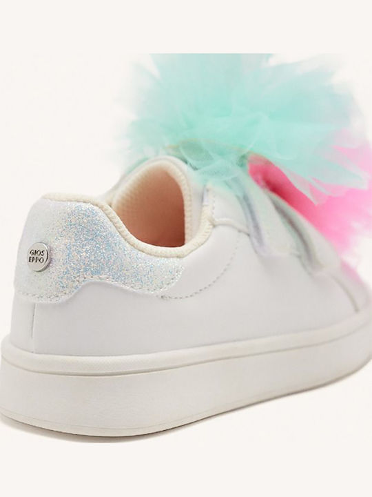 Kinder Sneakers mit Klettverschluss Weiß