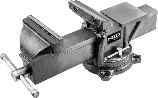 Neo Tools Περιστρεφόμενη Μέγγενη Πάγκου από Μαντέμι με Μέγιστο Άνοιγμα 125mm