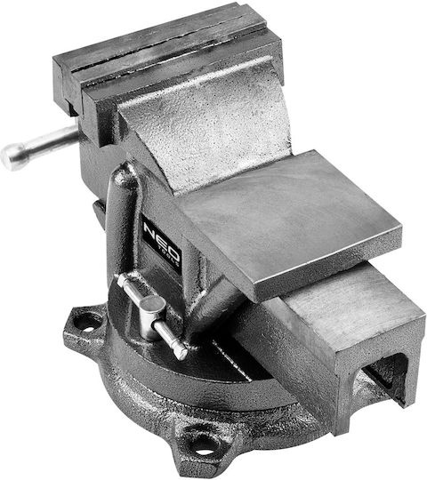 Neo Tools Rotating Countertop Vise Made of Cast Iron with Maximum Opening 100mm