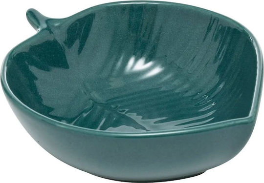 Atmosphera Wooden Dessert Divided Serving Plate with 3 Slots Green Ø11.5cm 11.5x32cm