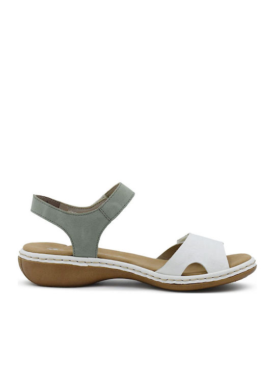 Sandale Casual Damă Din Piele Kaki
