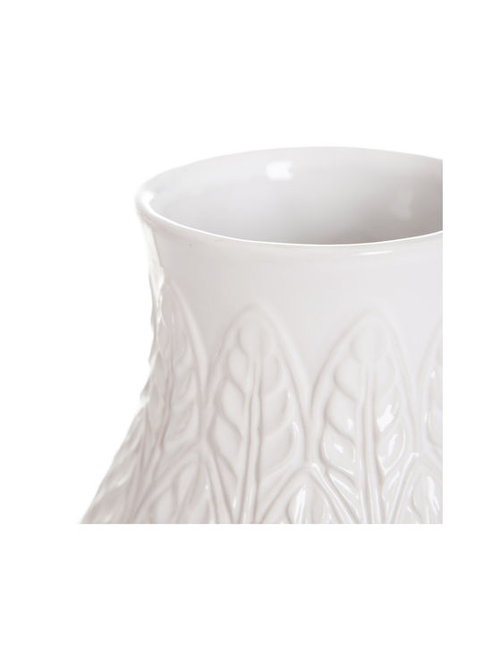 Homla Decorative Vase Ceramic Natto White 15xY24cm