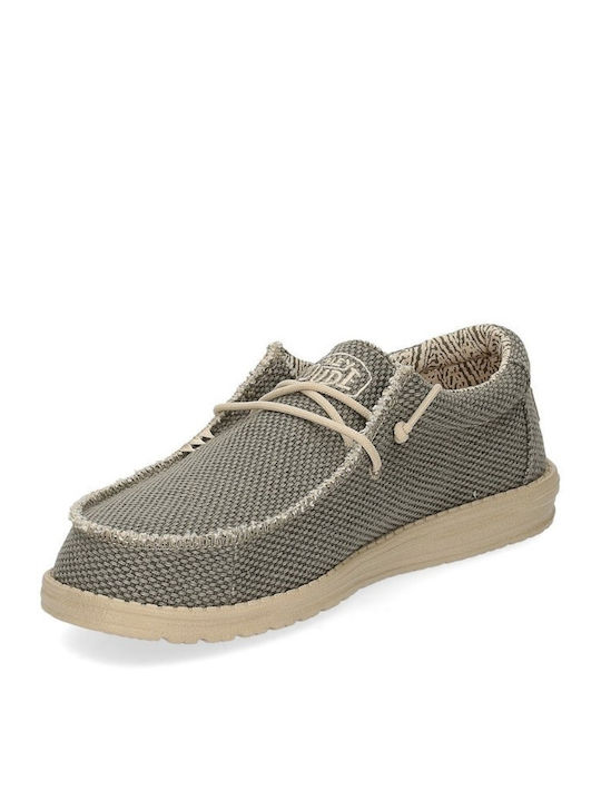Wally Braided Men's Moccasins Green