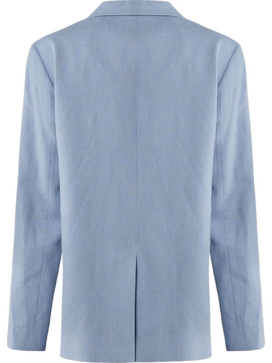 Mexx Long Women's Blazer Faded Blue