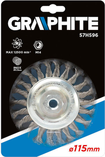 Graphite 57H596 Συρματόβουρτσα για Δράπανο 115mm
