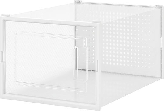 Bakaji Plastic Storage Box for Shoes 35x25x19cm 6pcs