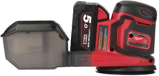 Milwaukee M18 BOS125-502B Excentric Triveio 125mm Baterie 18V Solo cu control de viteză și cu sistem de aspirare