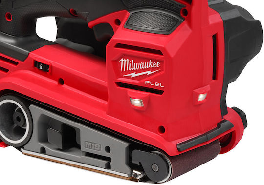 Milwaukee M18 FUEL FBTS75-0 Sander Gürtel Solo mit Geschwindigkeitsregelung und mit Absaugsystem