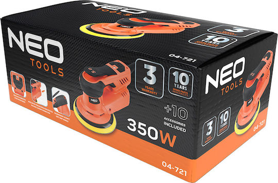 Neo Tools Έκκεντρο Τριβείο 150mm Ρεύματος 350W με Ρύθμιση Ταχύτητας