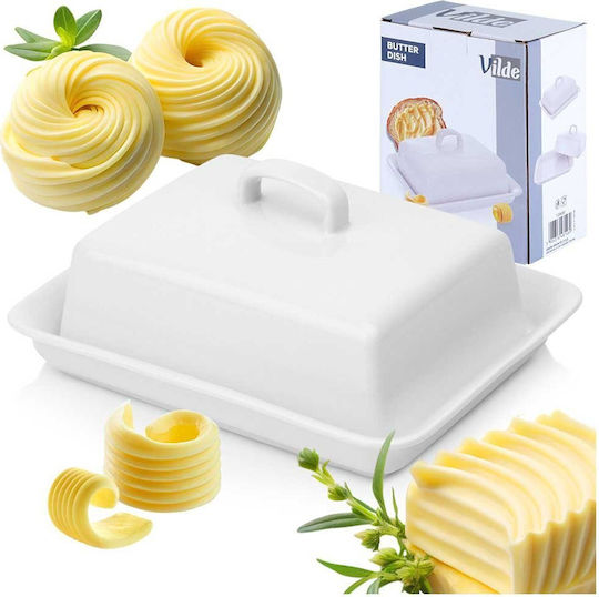 Vilde Farfurie de unt Ceramică Alb 1pcs