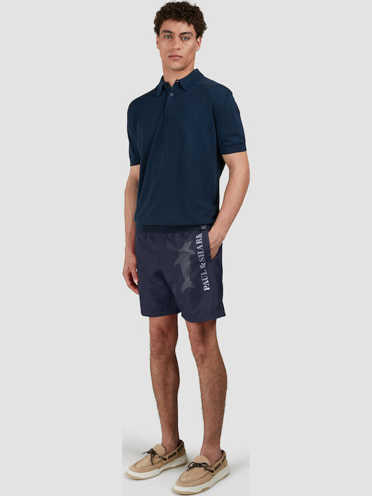 Men's Swimwear Shorts Blue with Patterns