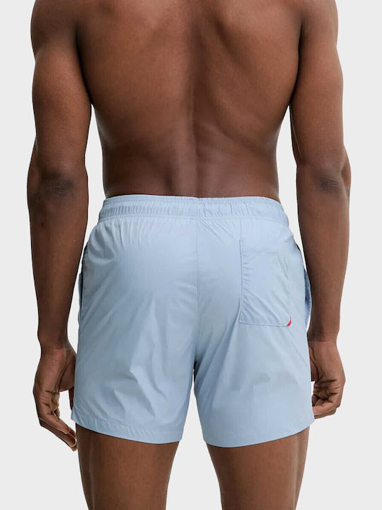 Haiti Men's Swimwear Shorts Light Blue with Patterns