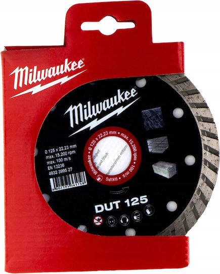 Milwaukee Δίσκος Κοπής Δομικών Υλικών 125mm