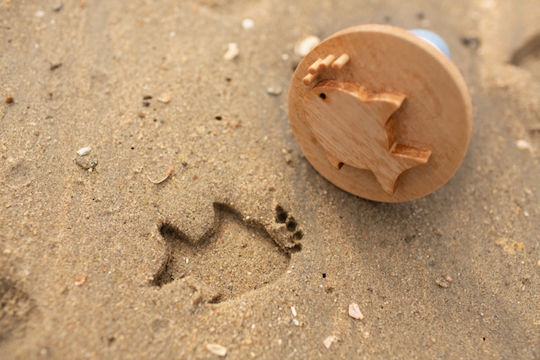 BS Toys Σφραγίδες Wooden Sand για Παιδιά 1.5+ Ετών