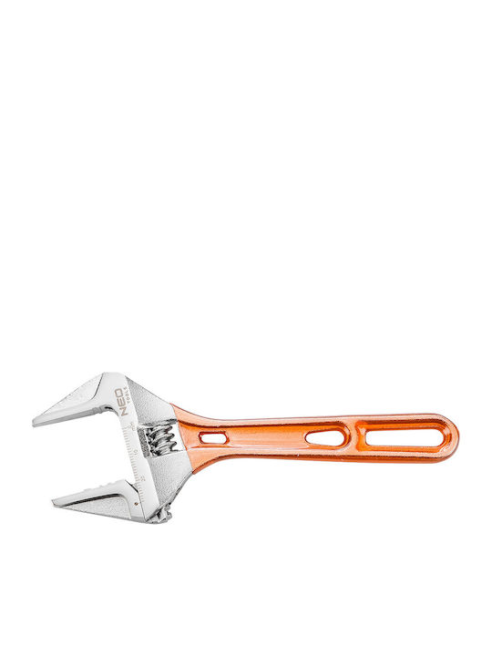 Neo Tools French Wrench with Adjustable Opening 28mm and Anti-Slip Handle 155mm