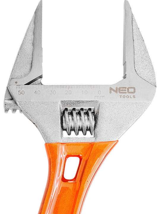 Neo Tools Френски ключ Дължина 306мм с отвор на челюстите до 53мм и антиплъзгаща се дръжка