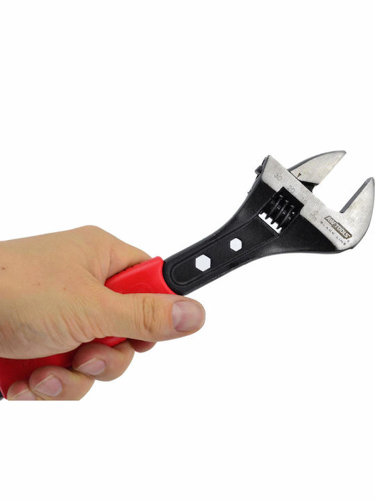 AWTools French Wrench Length 200mm with Max Jaw Capacity up to 32mm & Non-slip Handle