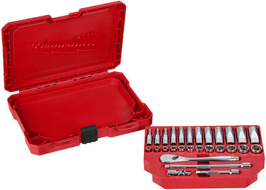 Milwaukee Set Ratchet 1\4" 28pcs