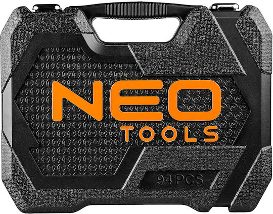 Neo Tools Καστάνια με Καρυδάκια 1\4" & 1\2" 94τμχ