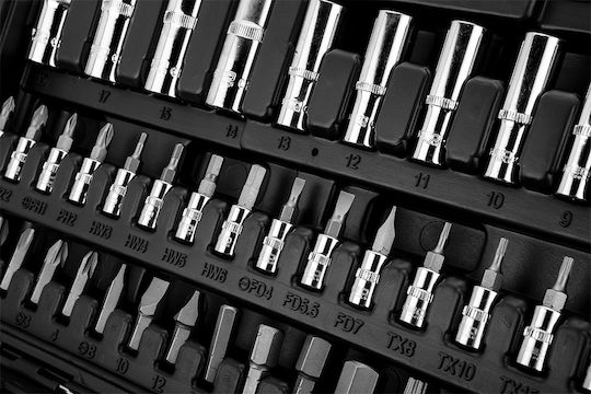 Neo Tools Καστάνια με Καρυδάκια 1\4" & 1\2" 94τμχ
