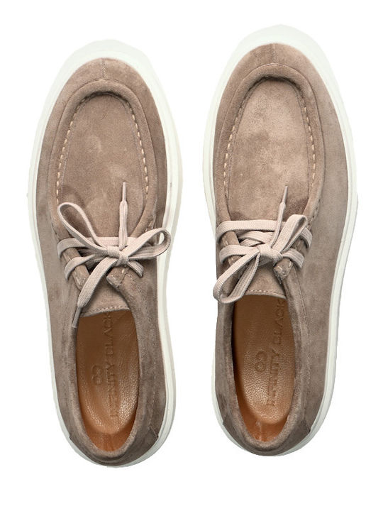 Men's Suede Moccasins Beige