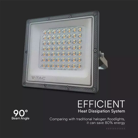 V-TAC Στεγανός Προβολέας LED 50W Ρυθμιζόμενο Λευκό IP65