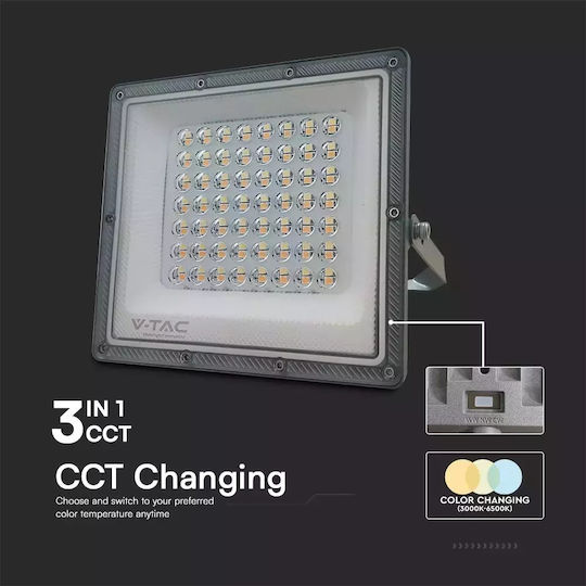 V-TAC Στεγανός Προβολέας LED 50W Ρυθμιζόμενο Λευκό IP65