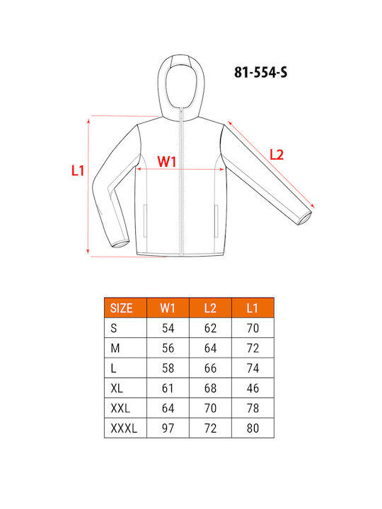 Neo Tools Work Jacket with Hood Blue