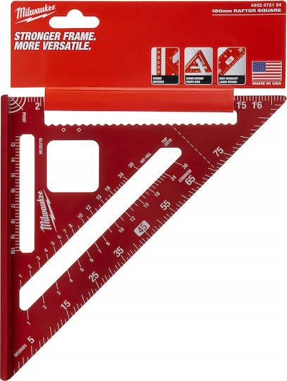 Milwaukee Carpenters Angle Ruler 18cm / Machinists